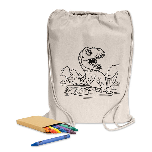 Colouring Calico Library Bag