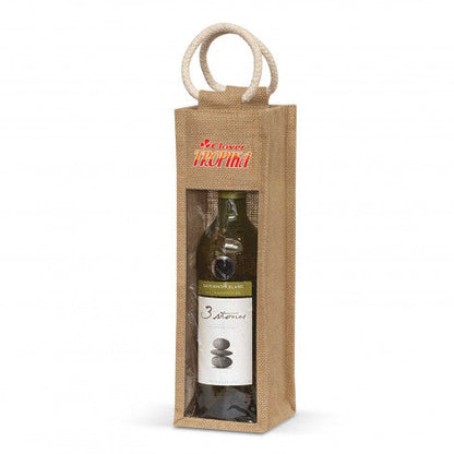 Serena Jute Wine Carrier - Unbranded (Plain)
