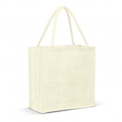 Monza Jute Tote Bag - Colour Match - Unbranded (Plain)
