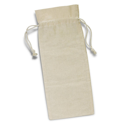Cotton Wine Drawstring Bag - Unbranded (Plain)