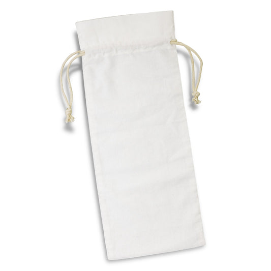Cotton Wine Drawstring Bag - Unbranded (Plain)