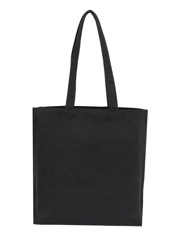 Canvas Tote Black With Bottom Only