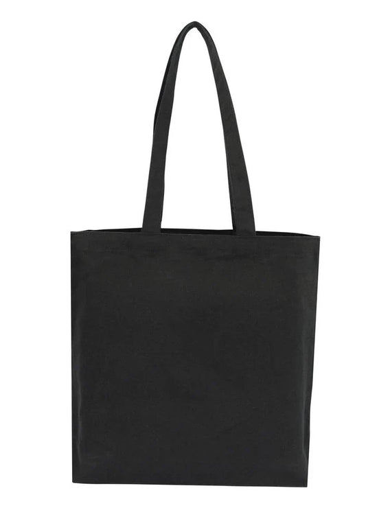 Canvas Tote Black With Bottom Only