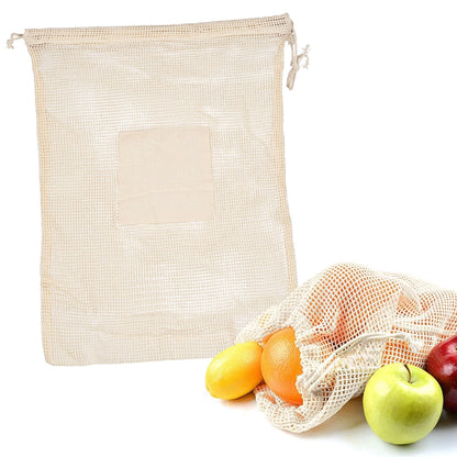 Cuban Cotton Mesh Produce Bag - Unbranded (Plain)