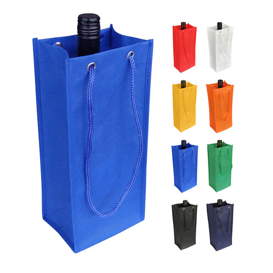 Non Woven Single Bottle Bag - Unbranded (Plain)