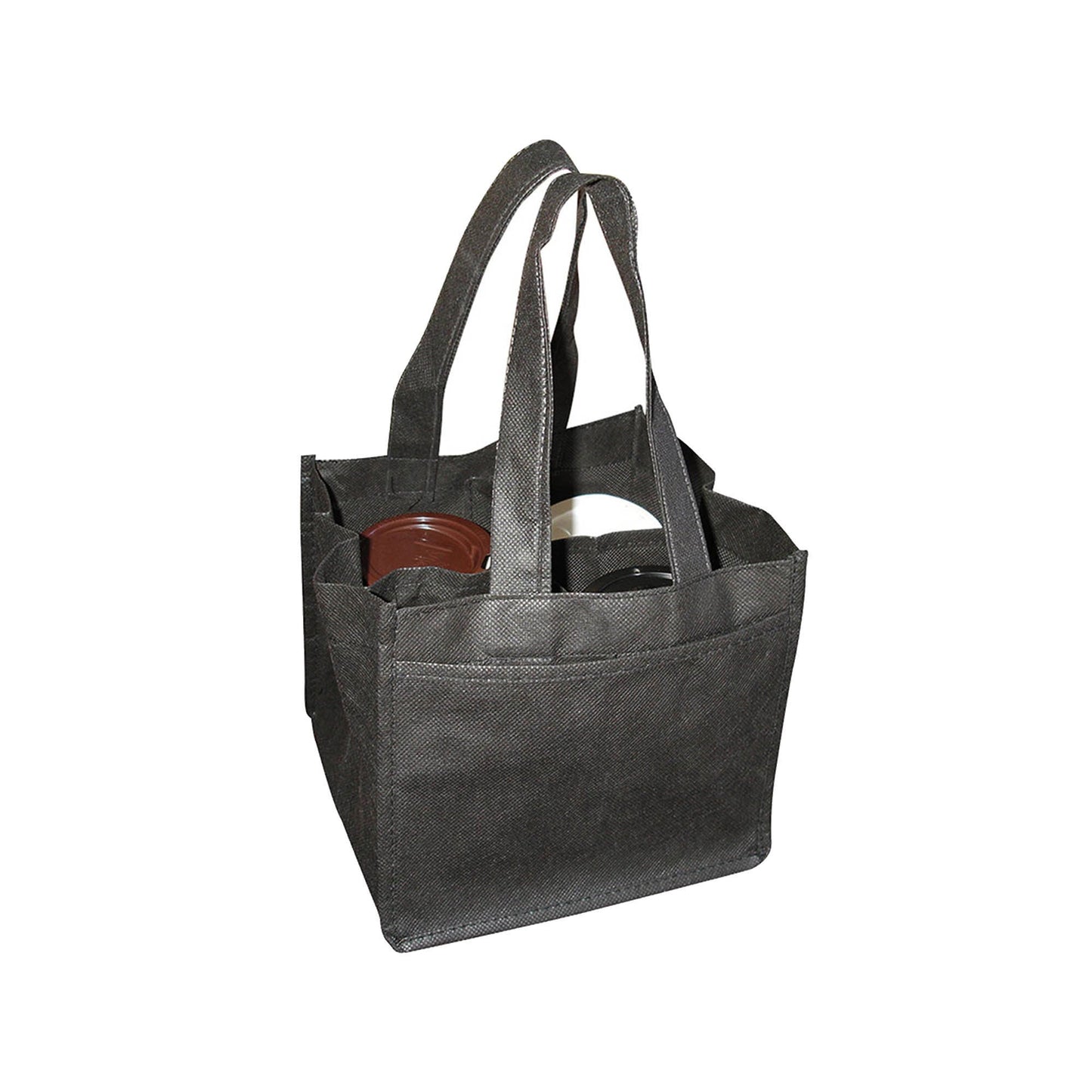 Non Woven 4 Coffee Cups Bag - Unbranded (Plain)