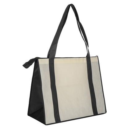 Non Woven Large Zipped Shopping Bag - Unbranded (Plain)
