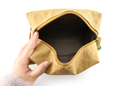 Munro Kraft Paper Cosmetic Bag