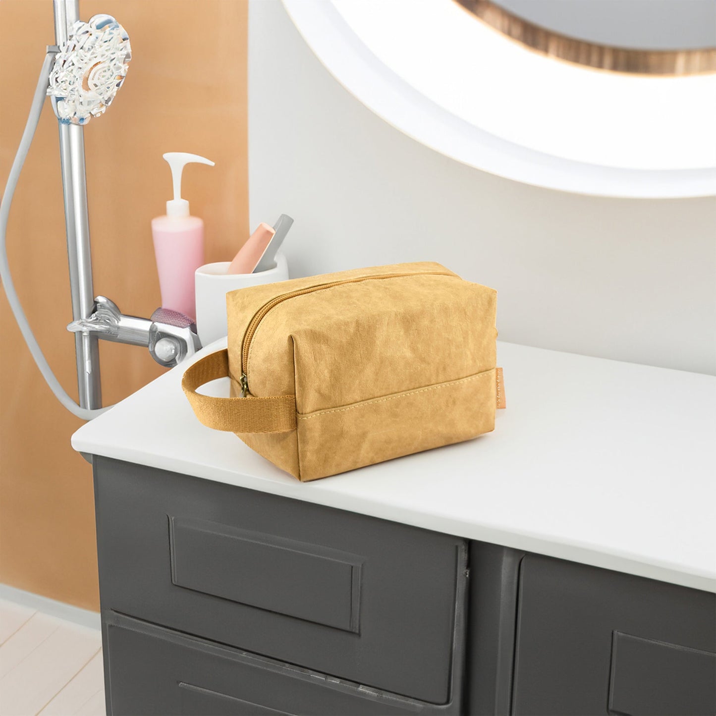 Munro Kraft Paper Cosmetic Bag